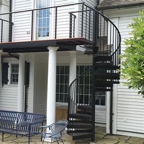 Outdoor Spiral Stairs And Exterior Staircases In Ct And Nyc Acadia Stairs