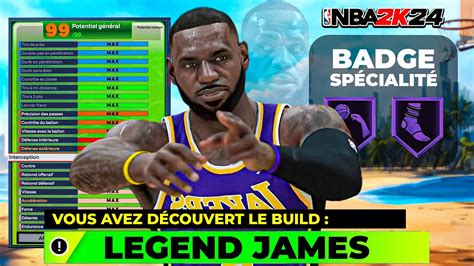 J AI CRÉÉ LE VRAI BUILD LEBRON JAMES SUR NBA 2K24 BEST ISO GUARD