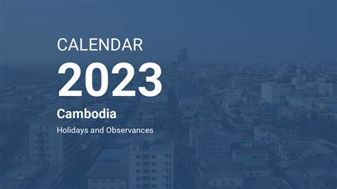Calendar 2023 Khmer Get Calendar 2023 Update