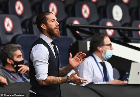 Fans Mock Sergio Ramos Attire As The Suspended Skipper Watches Side