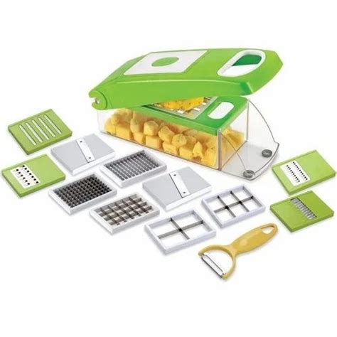 Qualityzone Multicolor 12 In One Nicer Dicer For Vegetable Cutter At