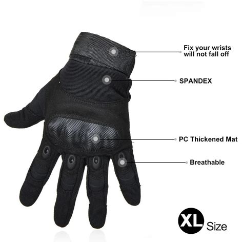 Adjustable Mens Tactical Gloves Hard Knuckle Sewn In Brass Knuckles