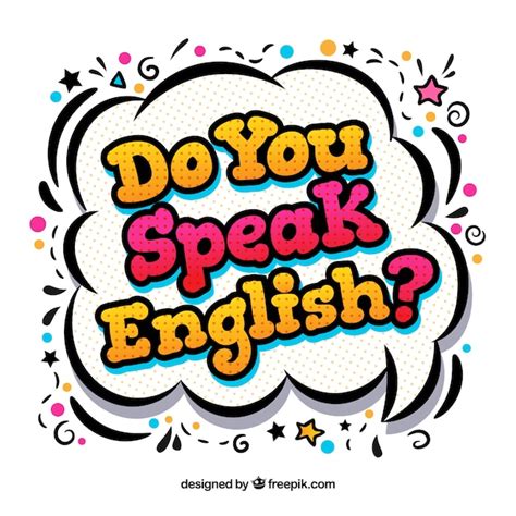 Fondo De Do You Speak English Vector Gratis