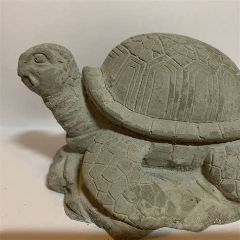 Concrete Turtle 4 12 Long X 3 High Statue Of Turtle On A Rock