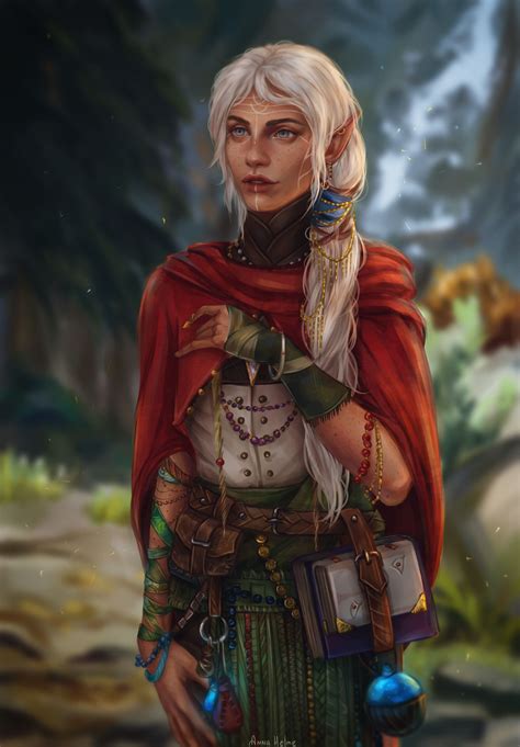 Artstation Some Fanart Anna Helme Elf Art Dungeons And Dragons Characters Elves Fantasy