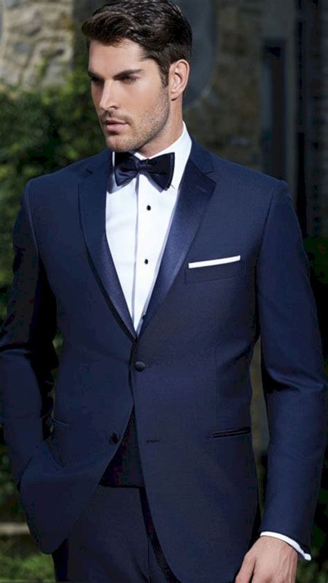 25 Best Charming Blue Tuxedo Wedding Dress Ideas Blue Tuxedo Wedding