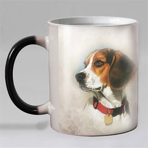 Cute Dogs Heat Reveal Coffee Mug Doggy Pets