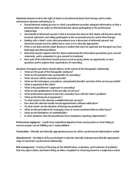 Chapter 5 Client Rights And Counselor Responsibilities Pdf