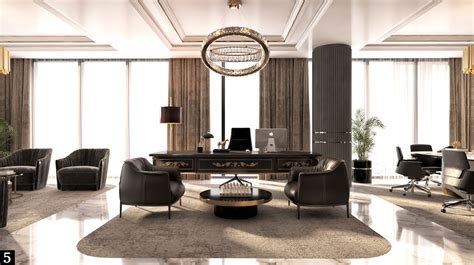 Neo Classic Ceo Office Interior Design Istanbul Behance