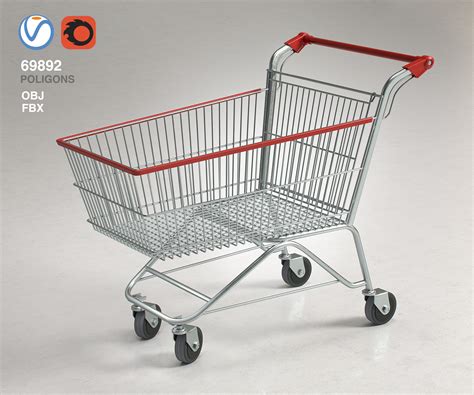 Shopping Supermarket Cart 3d Model Cgtrader