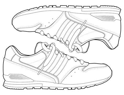 Are there printable coloring pages for basketball shoes? The Spinsterhood Diaries - Sneakers Coloring Page