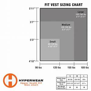Hyper Vest Fit Size Chart Hyperwear
