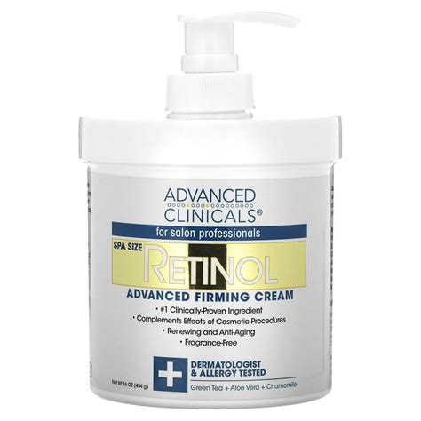 Retinol Advanced Firming Cream Fragrance Free 16 Oz