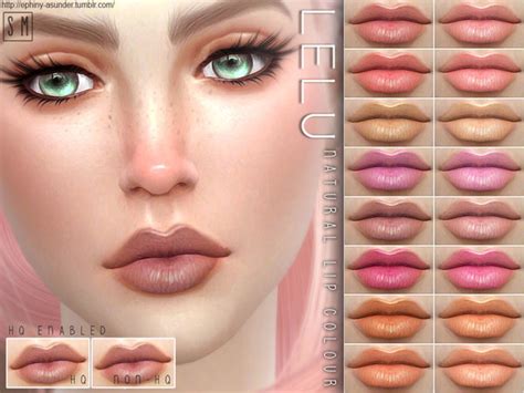 The Sims Resource Lelu Natural Lip Colouring By Screaming Mustard