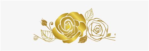 Metallic Vector Rose Gold Flowers Clipart K Pictures Transparent Rose