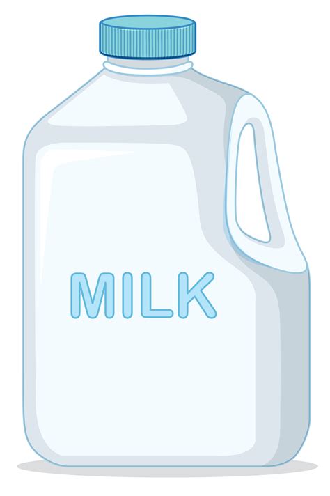 Milk Carton On White Background 541364 Vector Art At Vecteezy