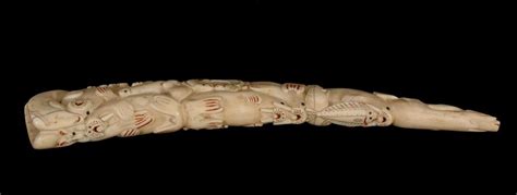 Free for commercial use no attribution required high quality images. Nunivak Island Carved Walrus Tusk ca. 1900 with 17 ...
