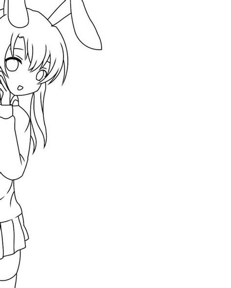 Anime Bunny Girl Line Art By Sahyuti On Deviantart