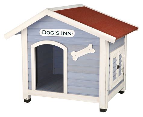 Trixie Natura Dogs Inn Dog House Hinged Roof Adjustable Legs Light