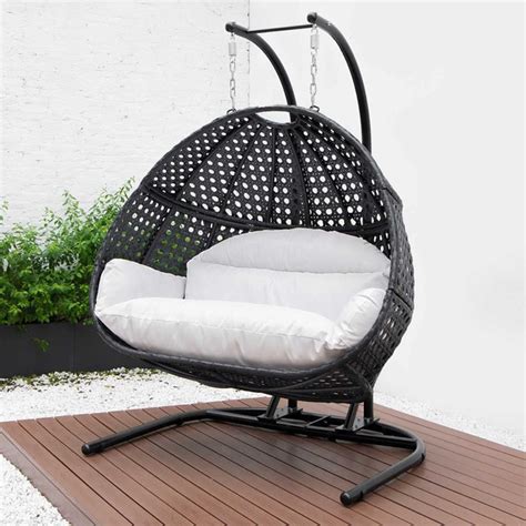 Harrier Hanging Egg Chair Swing 2 Sizes Indoor Outdoor Patio Garden