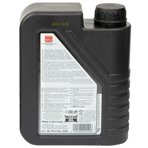 Many japanese manufacturers prescribe lubricants of this. ACEITE LIQUI MOLY 15W50 STREET SEMISINTETICO