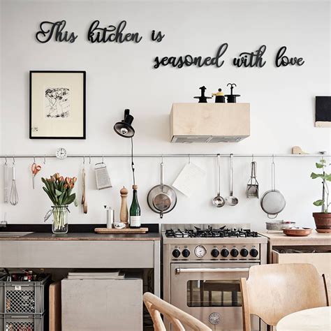 This Kitchen Is Seasoned With Love Kitchen Wall Decor Metal Wall Decor Kitchen Wall Art