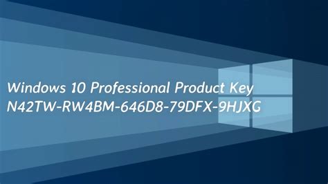Free Windows 10 Serial Key 2018