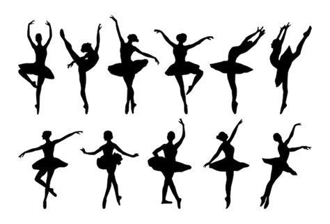 Premium Vector Vector Ballerina Ballet Dancer Silhouette