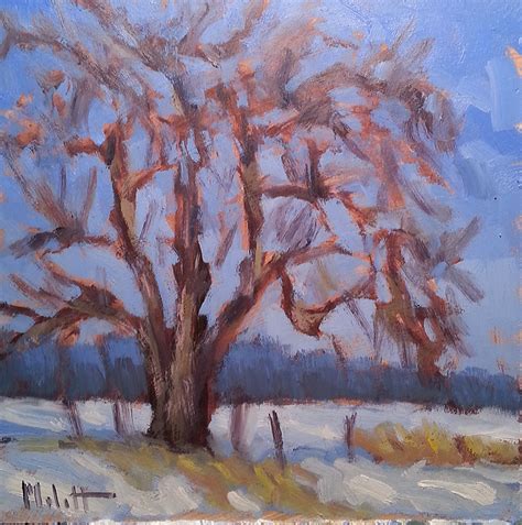 Painting Daily Heidi Malott Original Art First Snow