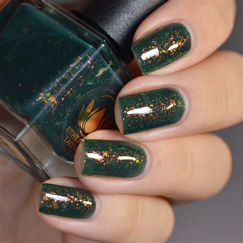Ethereal Lacquer Stay Out Of The Forest Green Nails Nails Army Nails