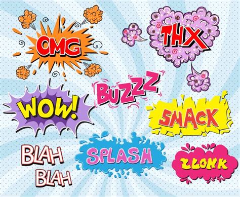 Comic Book Exclamations By Adina Neculae Via Behance Comic Font