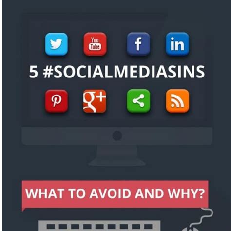 infographic social media sins