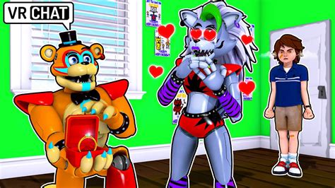 Roxanne Wolf And Glamrock Freddy Love Story In Vrchat Youtube