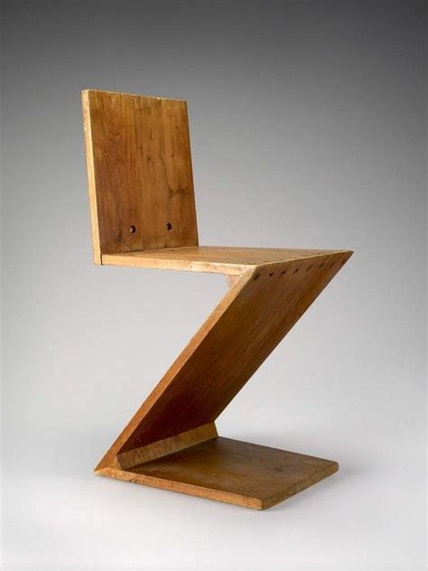 Gerrit Rietveld 1932 Chair Design Zigzag Chairs Chair