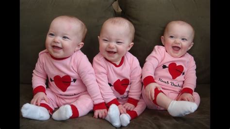 Top Funny Babies Of Triple Twins Laughing Compilation 2014 Youtube