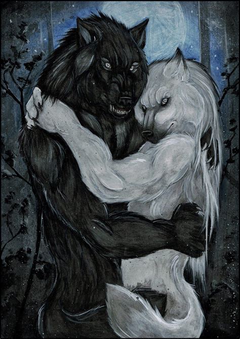 His Silver Love Werewolf Art Werewolf Drawing Werewolf