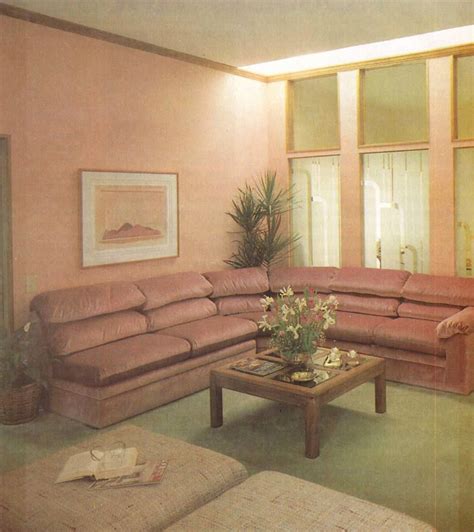 1980s Living Room Furniture Excellent Dusty Rose A Popular Color for 90