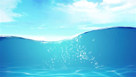 Clear Blue Water Waves Background Material Blue Water Poster