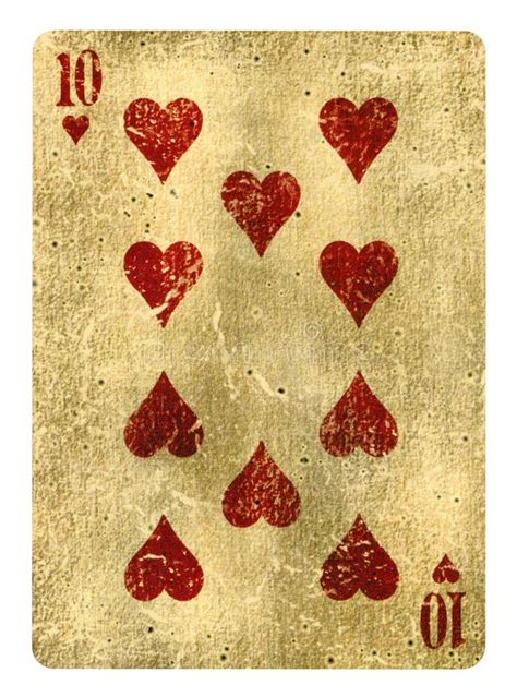 Check spelling or type a new query. Ten Hearts Isolated Playing Card Stock Vector - Illustration of gamble, cards: 114496516