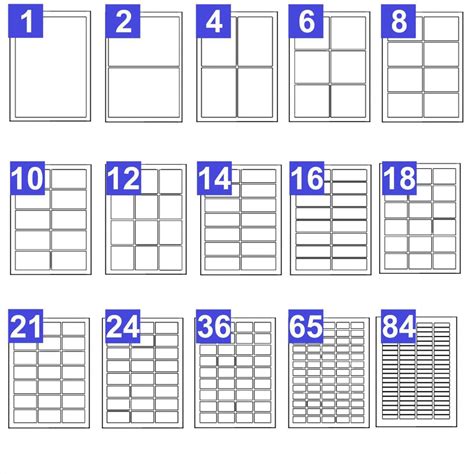 A4 Label Template