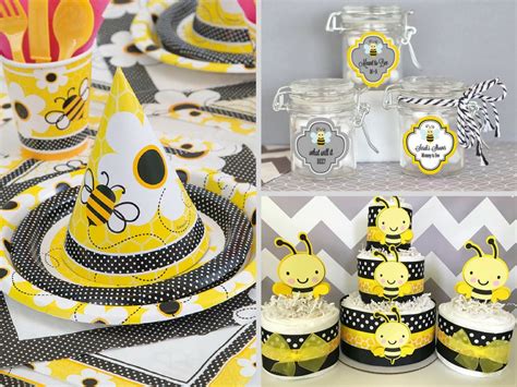 Blocks are fun, easy decorations to make for the baby's room. Bumble Bee Baby Shower Decorations and Party Favors - Baby ...