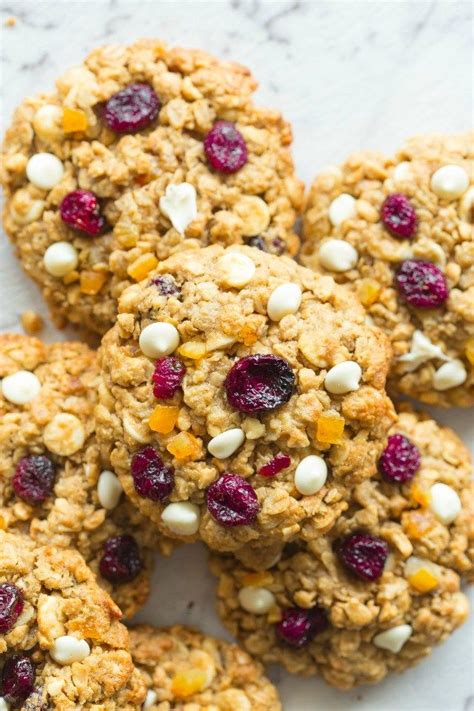 Also unlike traditional recipes that use refined granulated sugar, you'll actually sweeten your ultimate healthy oatmeal raisin cookies with honey , agave , or. Cranberry Orange Flourless Oatmeal Cookies recipe made healthy! No flour and no egg oatmeal ...