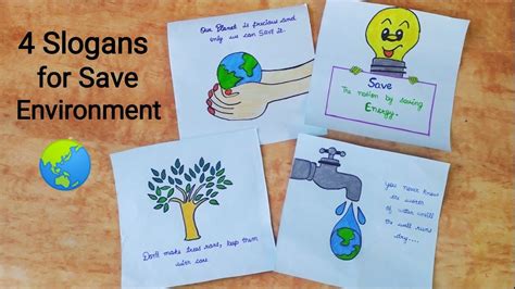 4 Slogans For Save Environment World Environment Slogans Save