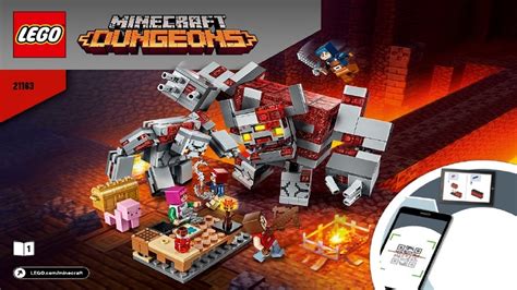 Lego Instructions Minecraft 21163 The Redstone Battle Youtube