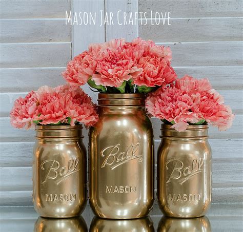 How To Spray Paint Jars Mason Jar Crafts Love