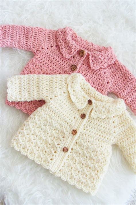 Free Crochet Pattern For Baby Cardigan Crochet Dreamz