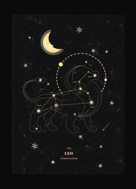 Leo Figure Constellation Cocorrina And Co Ltd Zodiac Constellation