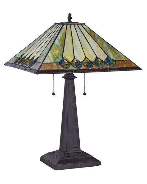 Arts And Crafts Graham Stained Glass Table Lamp Maclin Studio