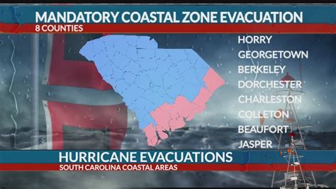 Mandatory Evacuations For Sc Coast For Hurricane Florence Youtube