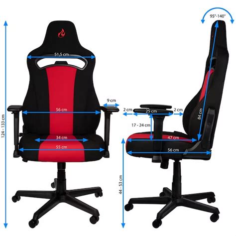 Nitro Concepts E250 Gaming Chair Blackred Back To The Office